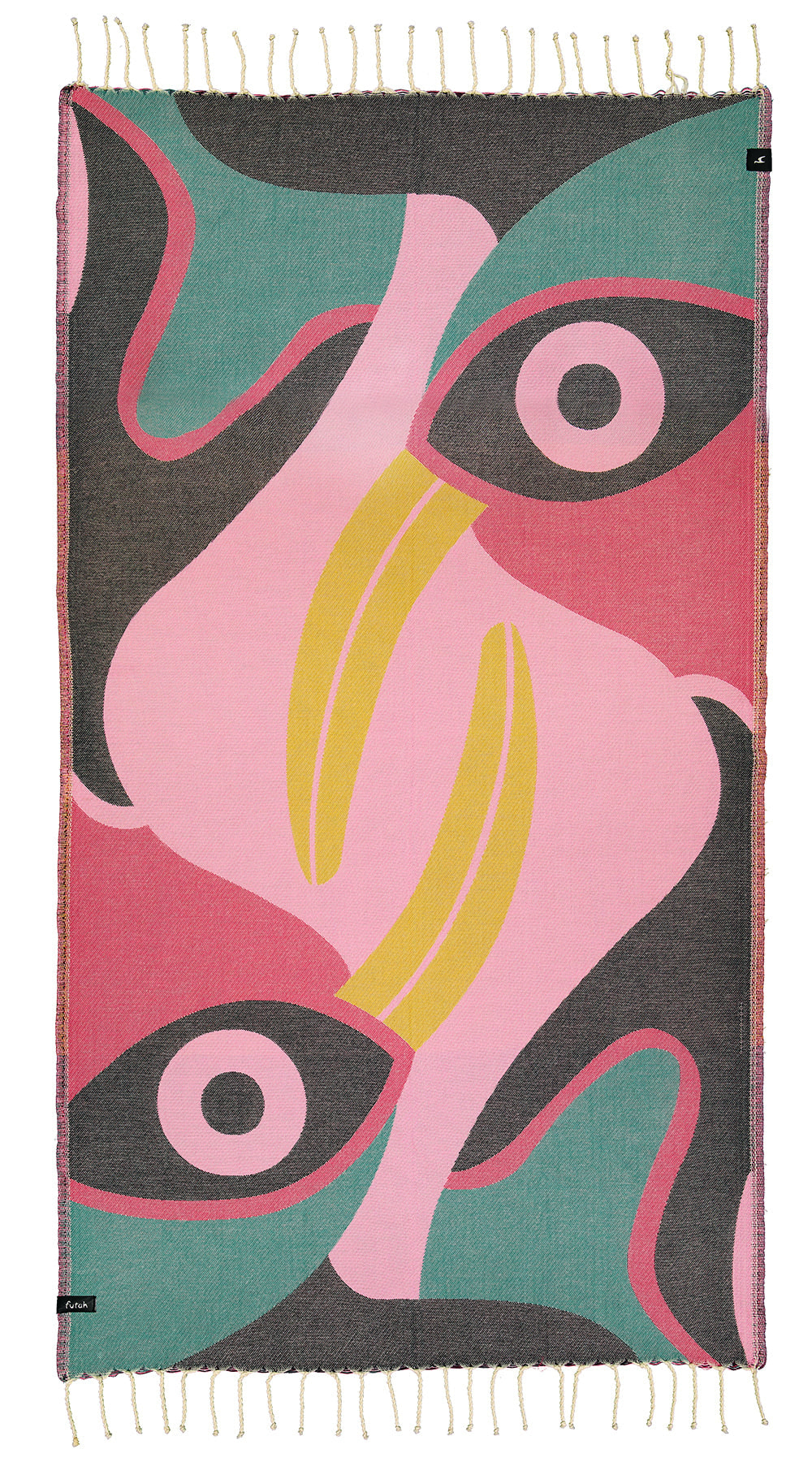 Casuar Bird Beach Towel