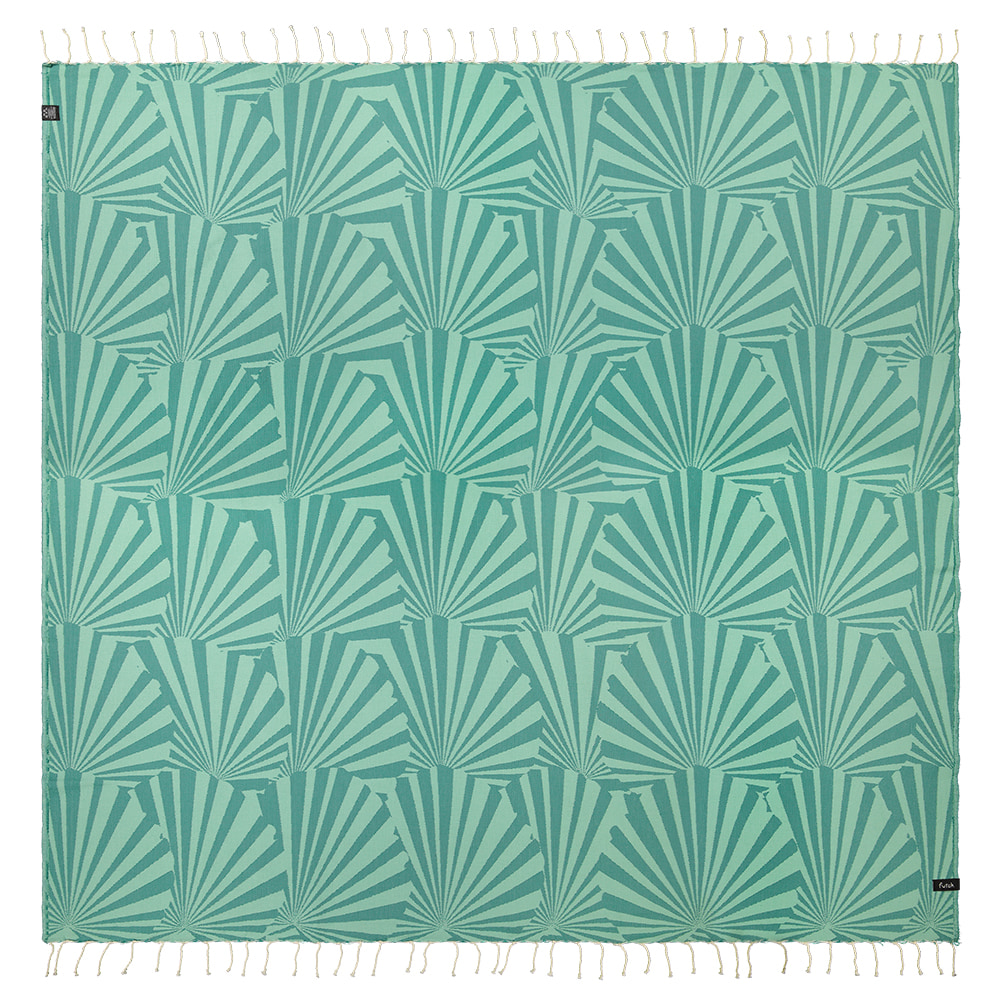 Taiga Green Beach Blanket