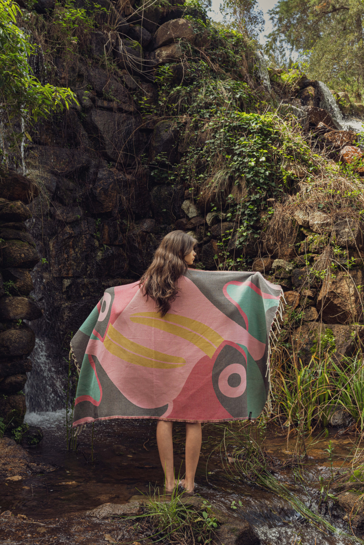 Casuar Bird Beach Towel
