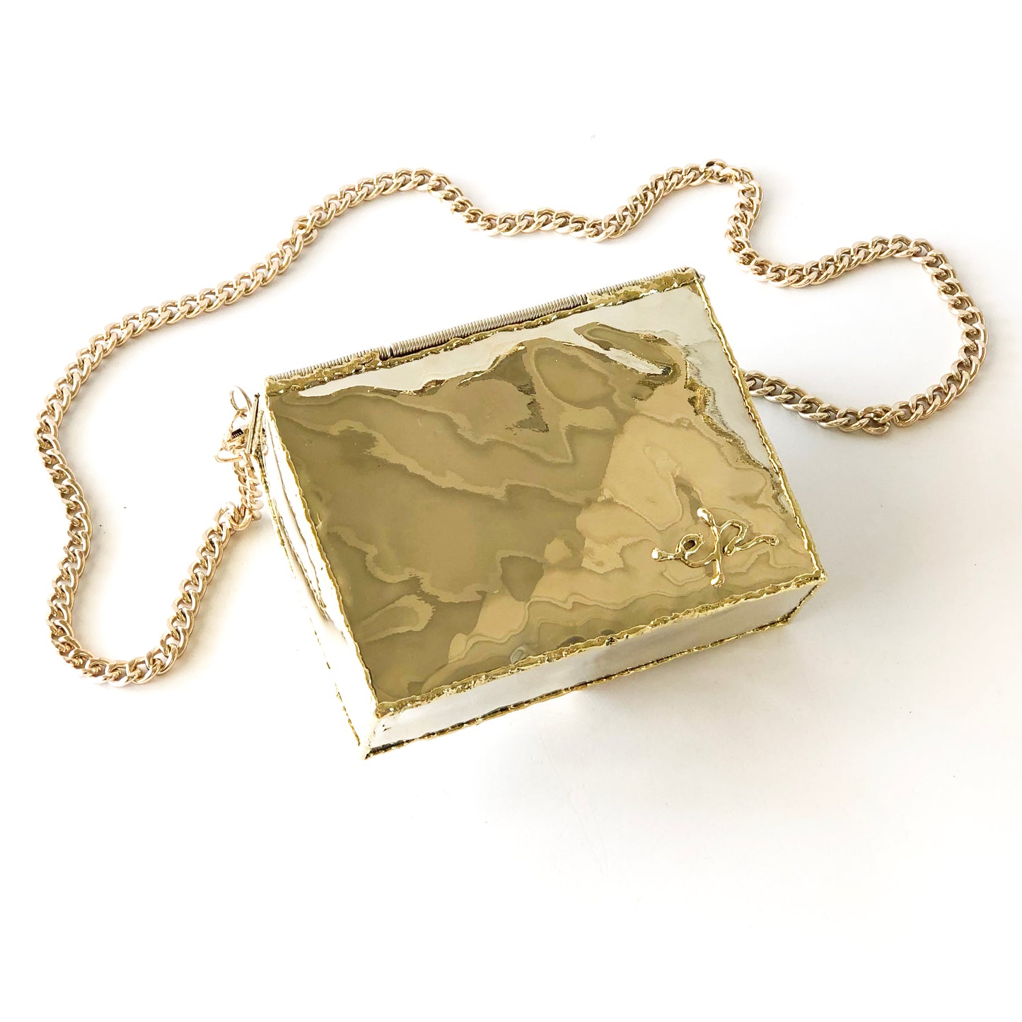 Brass & Pearl Envelope Handbag
