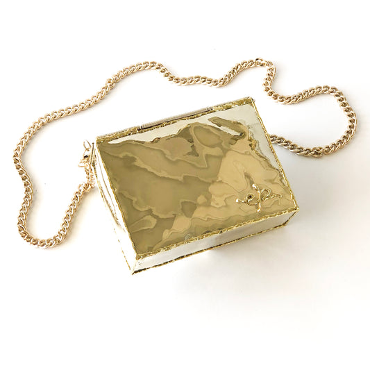 Rectangular Crystals Brass Design